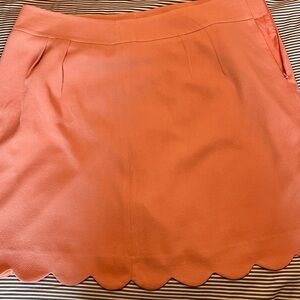 LOFT Coral Textured Skirt